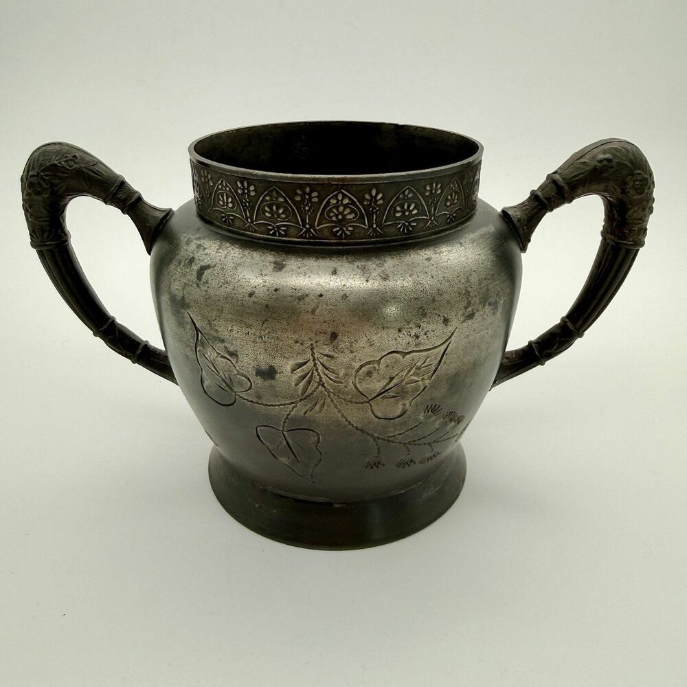 Antique NEW HAVEN Silver Plate Co. Quadruple Plated Sugar Bowl c. 1891 - READ